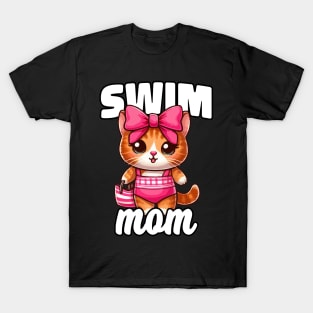 Swim Cat Mom T-Shirt